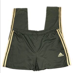 Men’s Adidas Tiro Pants Army Green w/Gold Stripes